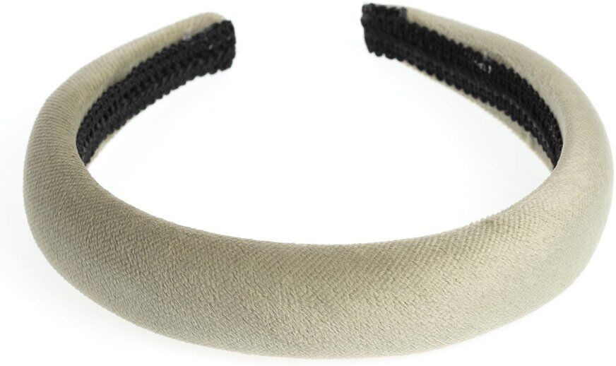 DARK Velvet Hairband Broad ─ Faded Army