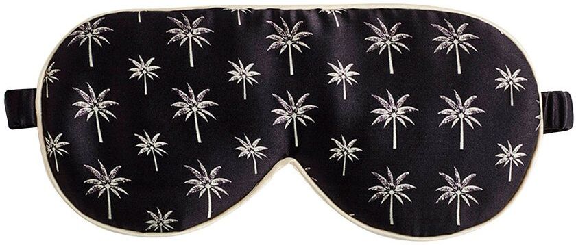 Fan Palm Sleeping Eye Mask Silk Palm Signature 20 x 10 cm