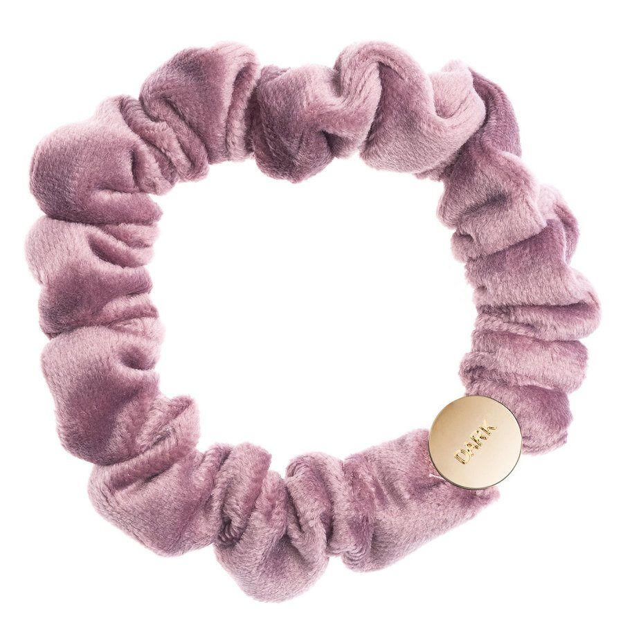 DARK Velvet Mini Scrunchie ─ Dusty Grape