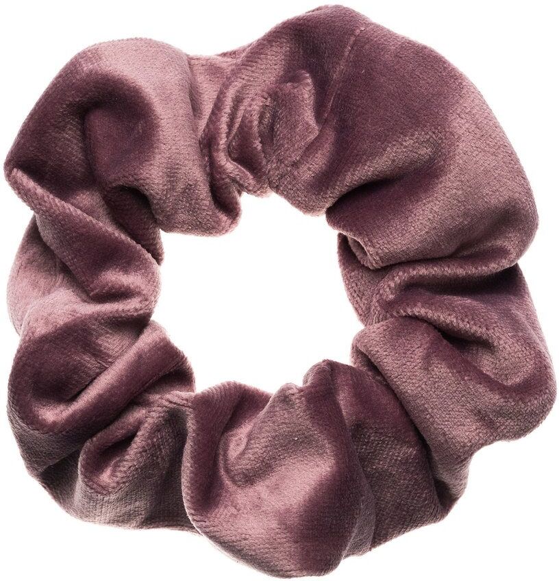 DARK Velvet Scrunchie ─ Dusty Grape