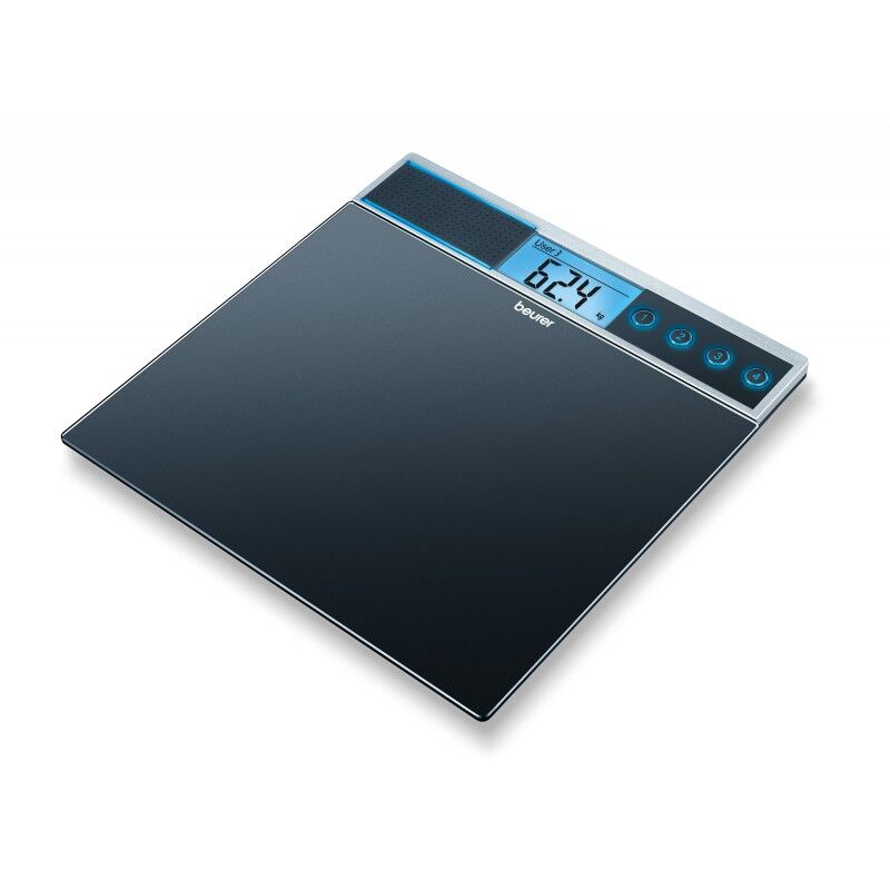 Beurer GS39 Talking Glass Bathroom Scale 1 kpl Henkil&ouml;vaaka