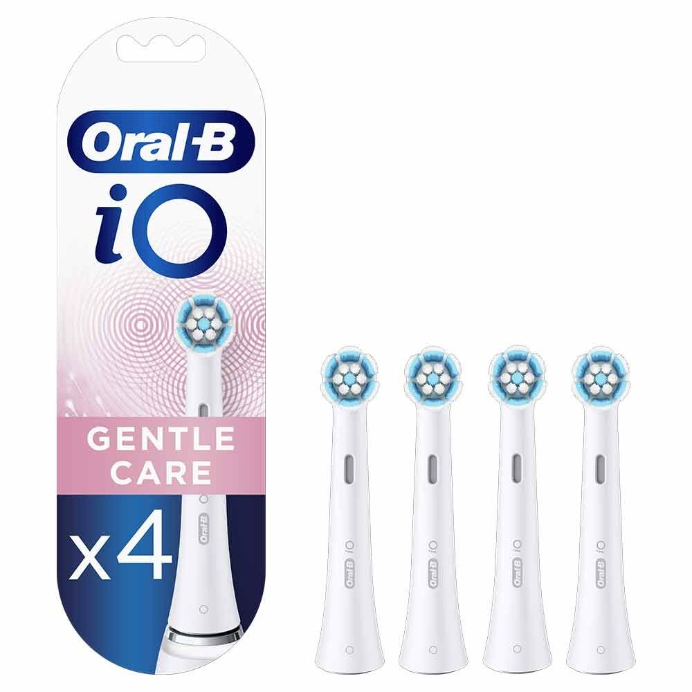 Oral-B iO Testine Di Ricambio Gentle Care, 4 Pezzi