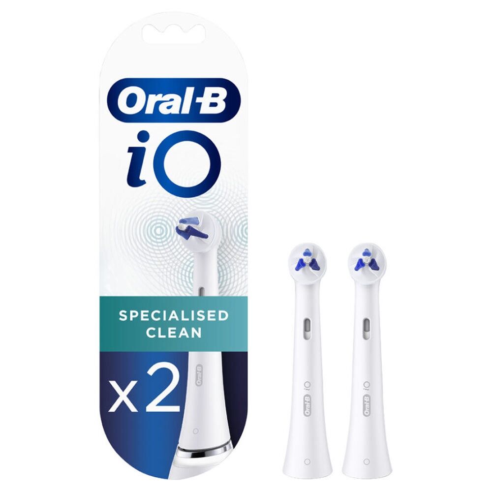 Oral-B Testine di Ricambio iO Specialised Clean, 2 Testine