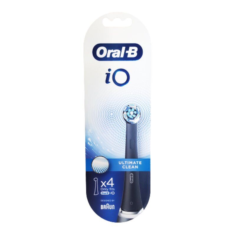 Procter & Gamble Srl Oral-B Testine Di Ricambio Io Ultimate Clean Nero 4 Pezzi