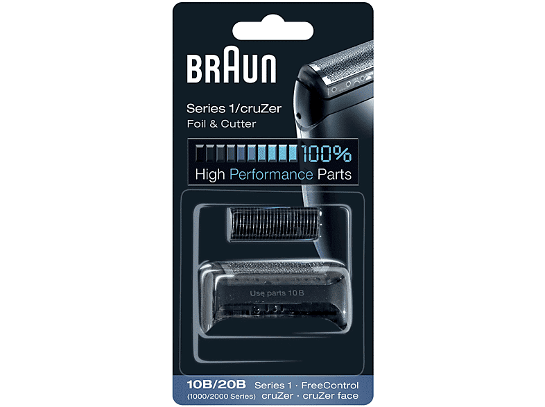 Braun Lamine di ricambio + coltello per rasoi elettrici  COMBI 10B NERA