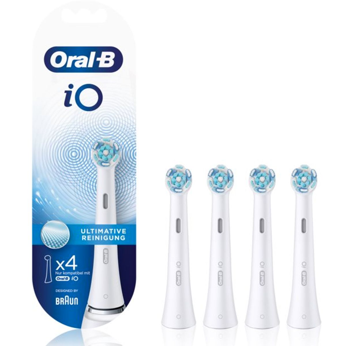 Oral-b Io Power Refill Ultra Clean Testine White 4 Pezzi