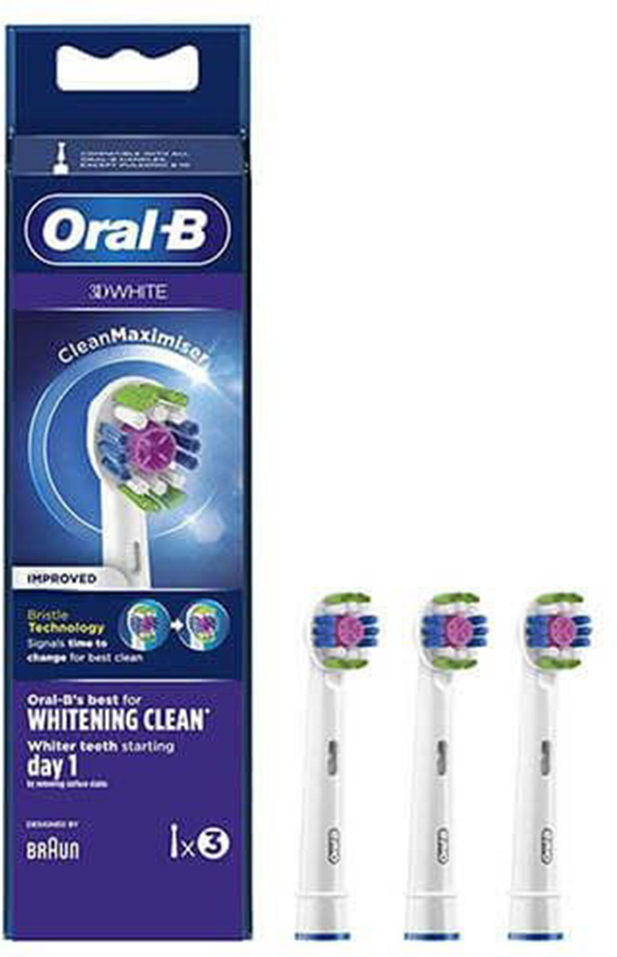 Oral-b Power Refill 3d White 3 Testine Di Ricambio