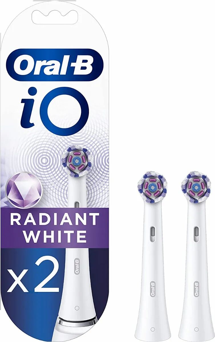 Oral-B iO Testine di Ricambio Radiant White 2 Testine