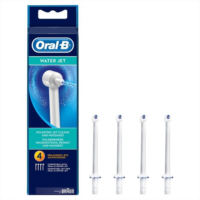 Oral-B Testine Di Ricambio Oxyjet, 4 Pezzi-bianco