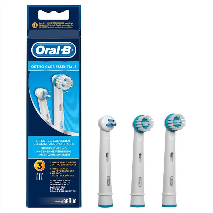 Oral-B Testine Ortho Care Essentials, 3 Pezzi Bianco