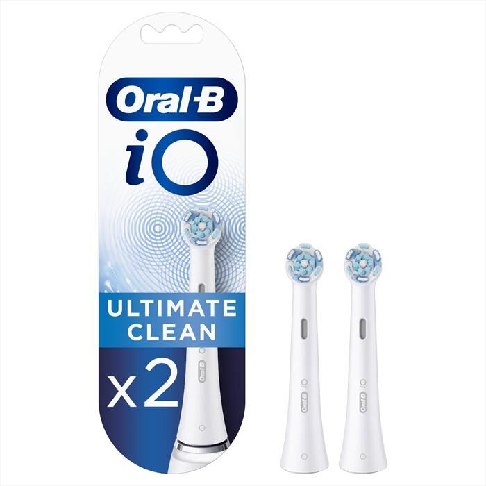 Oral-B Testine Io Ultimate Clean, 2 Pezzi-bianco