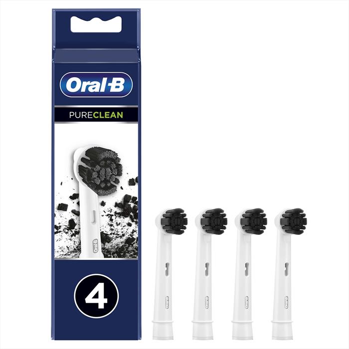 Oral-B Testina Pure Clean Carbone X4-bianco/nero