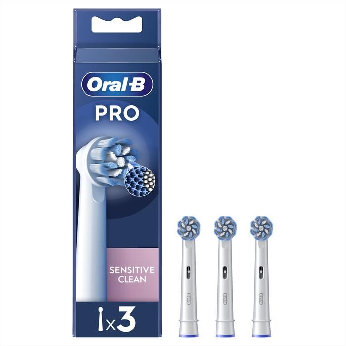 Oral-B Testine Pro Sensitive Clean 3 Testine-bianco