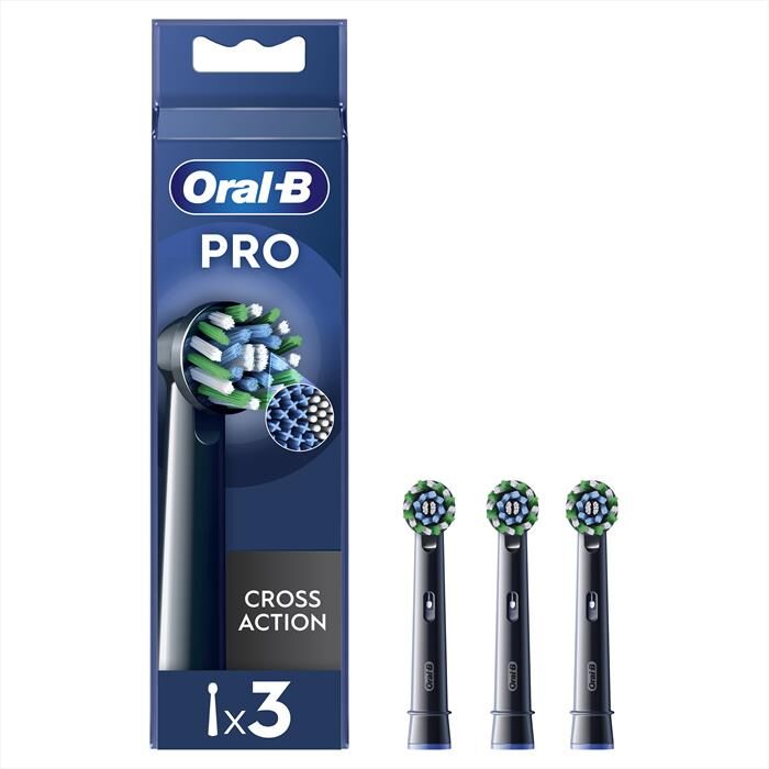 Oral-B Testine Pro Cross Action Black 3 Testine-nero