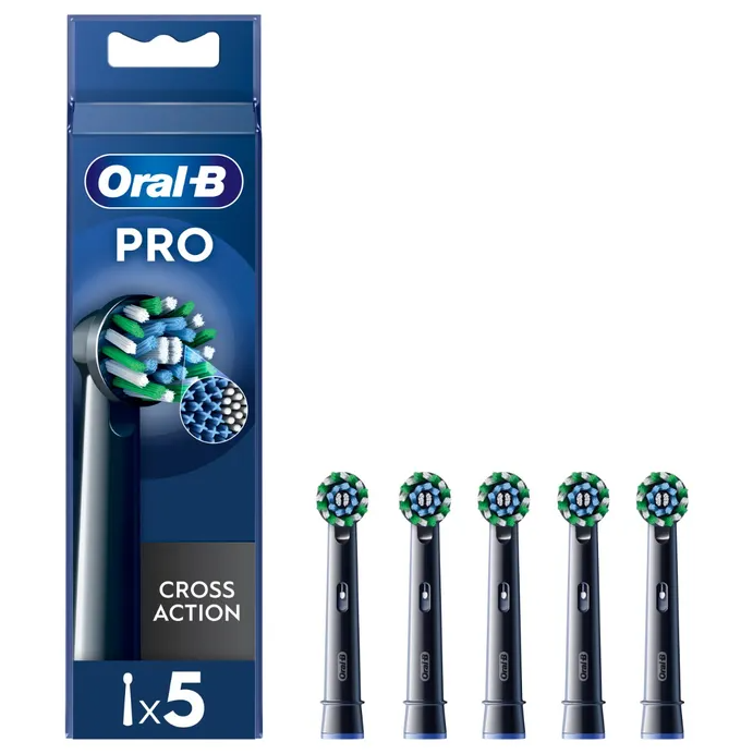 ORAL-B Testine Di Ricambio Pro Cross Action Black 5 Pezzi