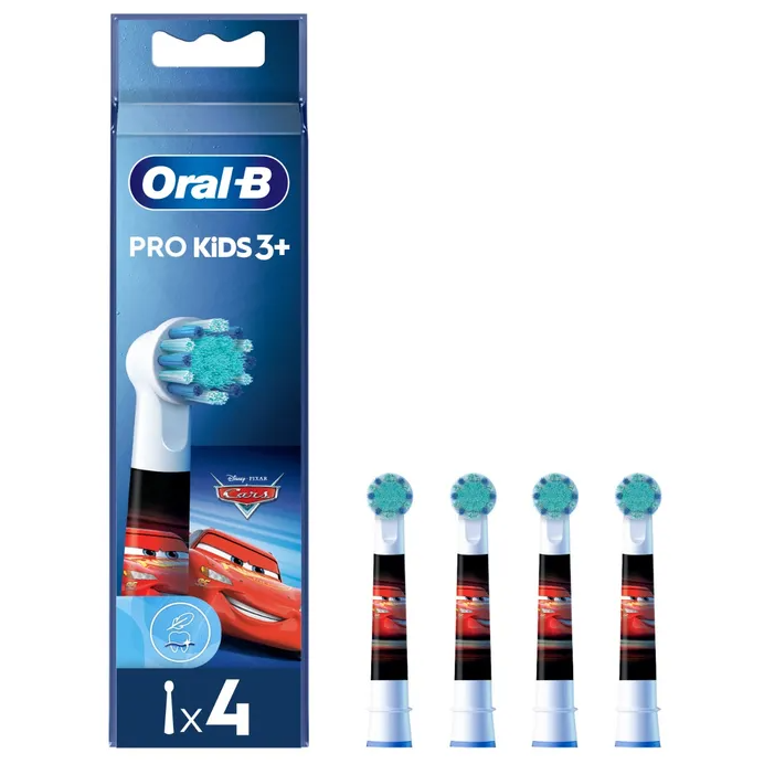 ORAL-B Testine Di Ricambio Pro Kids Con Disney Cars o Principesse 4 Pezzi