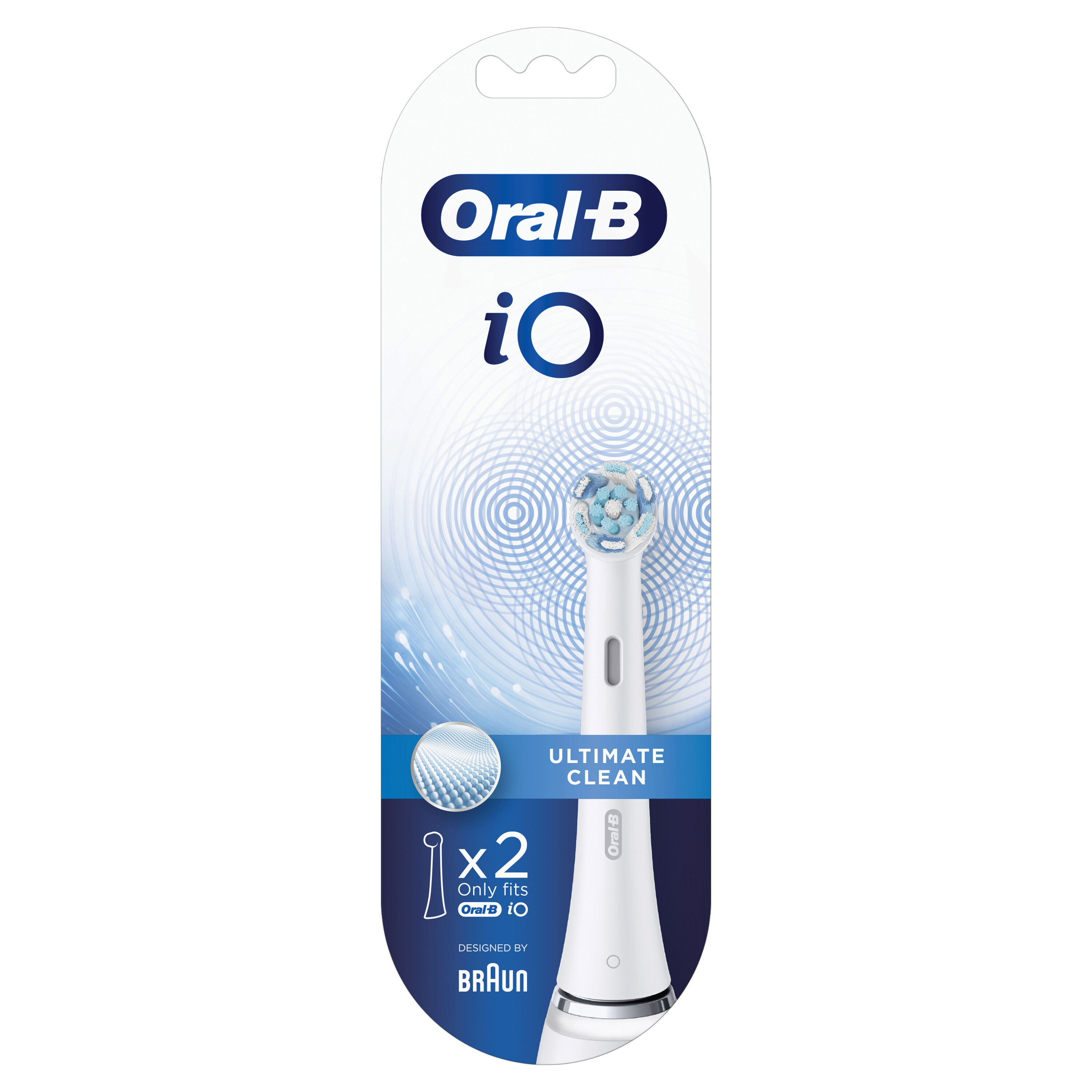 PROCTER & GAMBLE SRL Oral B Testine Di Ricambio Io Ultimate Clean Bianche 2 Pezzi