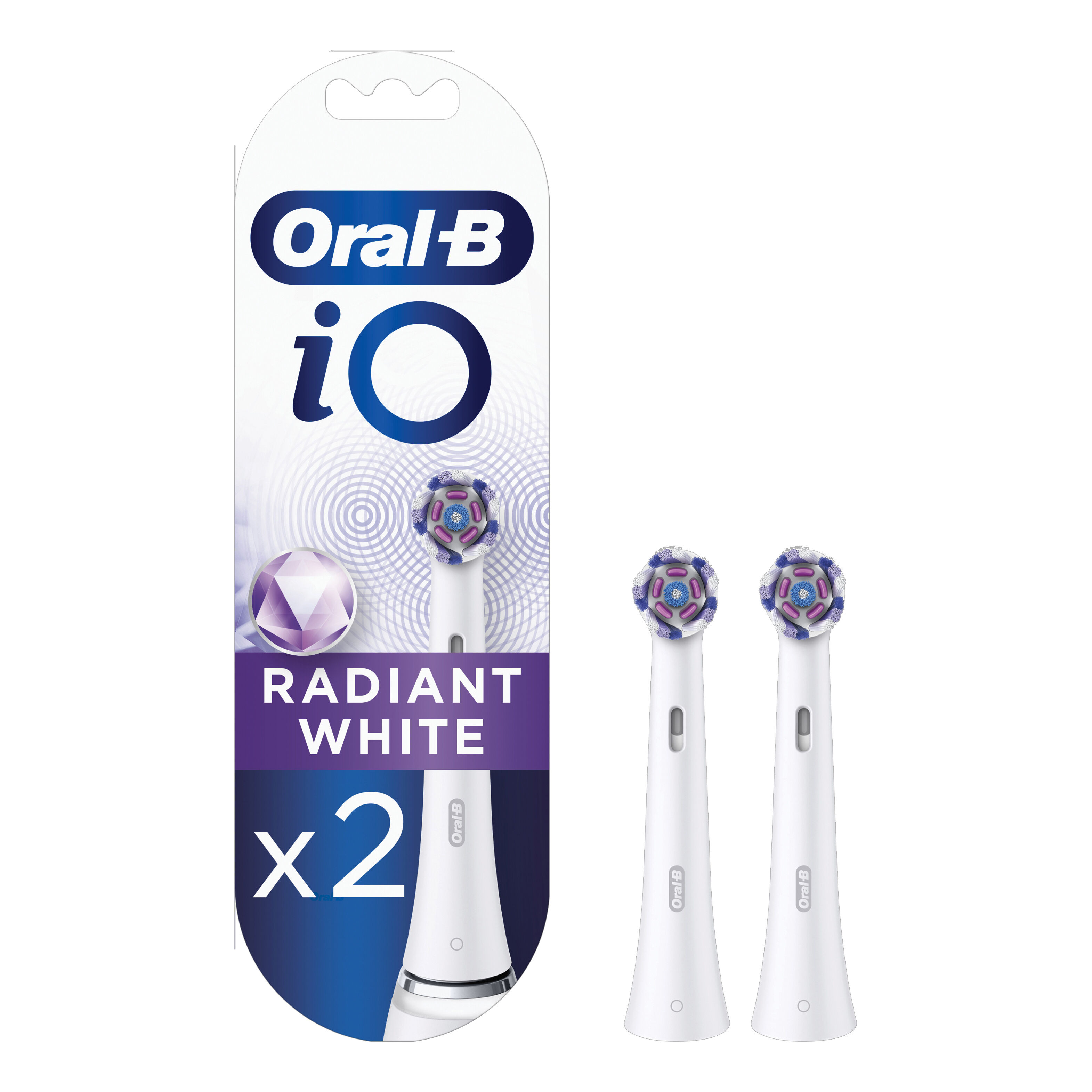 ORAL-B Oralb power refill io radiant white 2 pezzi