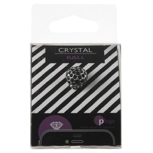 Plugo Crystal Ball Noir Accessoires voor draagbare apparaten, zwart, 32 g