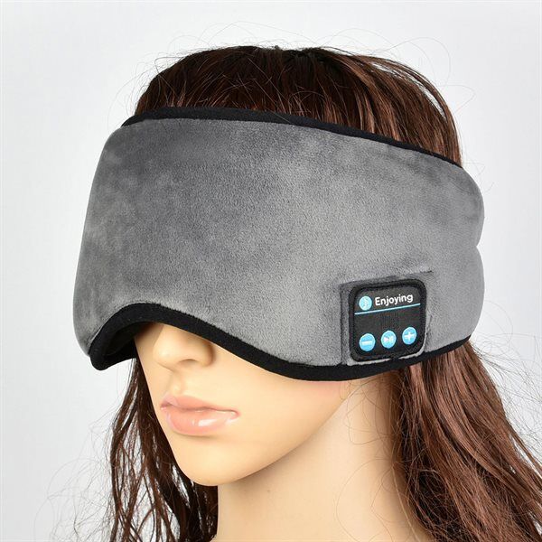 24hshop Sovemaske med Bluetooth-headset