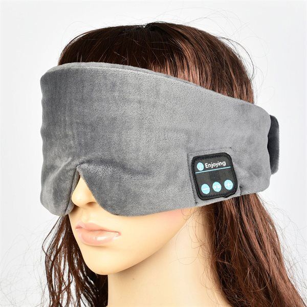 24hshop Sovemaske med Bluetooth-headset