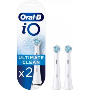 Oral-B Io Ultimate Clean -Byteborstar, Vit, 2 St.