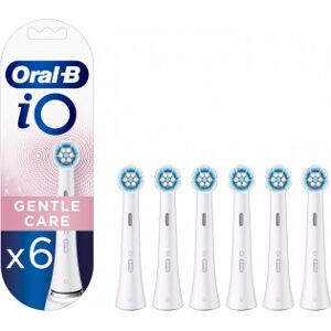 Oral-B Io Gentle Care -Borsthuvud, Vit, 6 Stycken