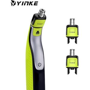 Yinke Nose Hair Trimmer Replacement Heads Compatible with Philips One Blade & One Blade Pro Shaver Waterproof Dual Edge Blades