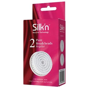 Silk'n Pure Brush Heads, Regular - Deep-Cleansing of Normal Skin - Brush Heads for Pure (Deluxe) - 2 Pieces