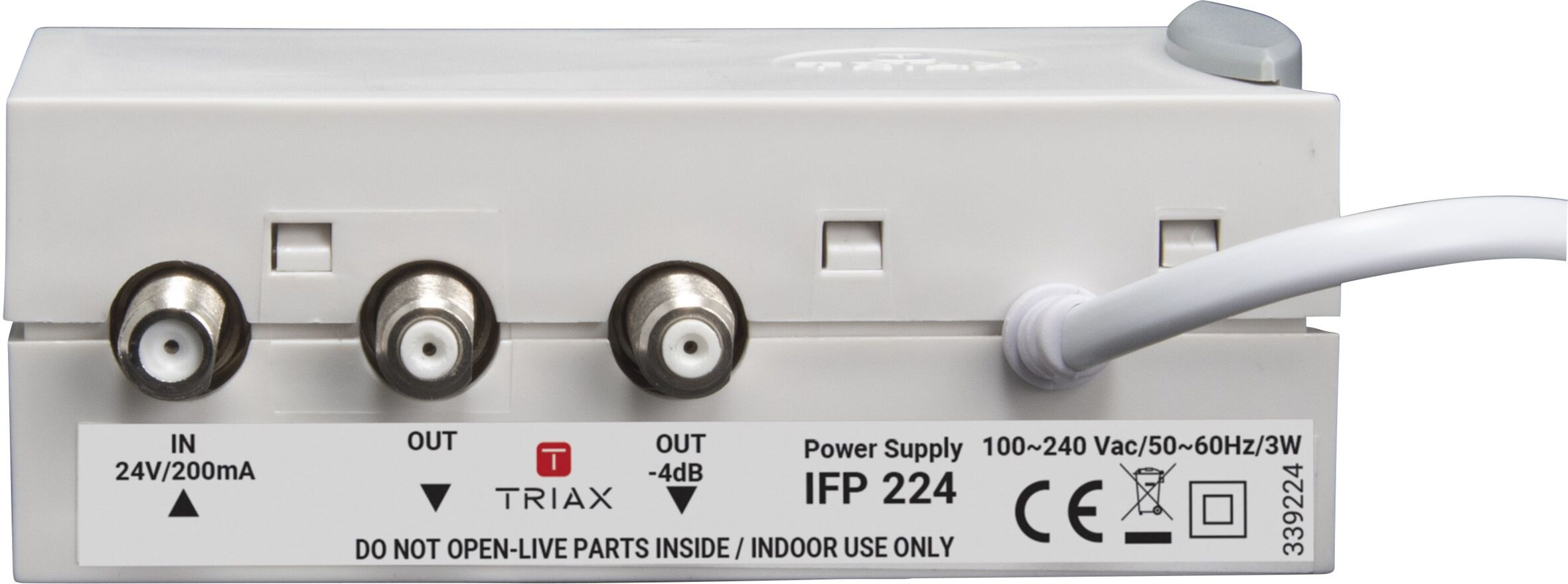 Triax Ifp 224 Batteri Og 230v Strømforsyning