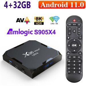 Icreative 2023 X96 Max Plus Ultra Hd Tv Box Android 11 Amlogic S905x4 4gb 64gb Tv Box V1 8k Wifi Bt X96 Max Media Player 4gb 32gb Set Top Box