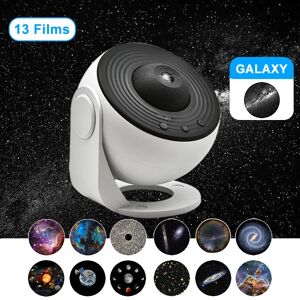 Ny 13 i 1 Planetarium Galaxy Star-projektor Natlys HD Star Aurora-projektorlampe til børneværelses hjemmefestdekoration-WELLNGS