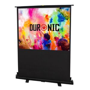 Duronic FPS80/43 80" Freestanding Projector Screen, 80 Inch Wall Mountable HD Pr