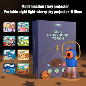 qwshangjsLXL 3-in-1 Children Projection Lamp Adjustable Focus Portable Luminous Story Projector Toys Baby Gifts