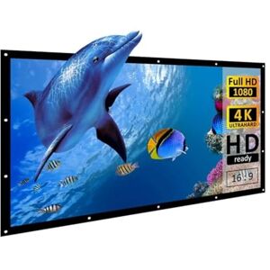 AYQKLNM Salange Outdoor Simple Portable Screen 16:9 Travel Front & Rear Projection Screen Night Super Thin Projection Screen (Color : 72 inch, Size : 1)