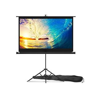 PropVue Projector Screen with Stand 60 inch - Indoor and Outdoor Projection Screen for Movie or Office Presentation - 16:9 HD Premium Wrinkle-Free Tripod Screen
