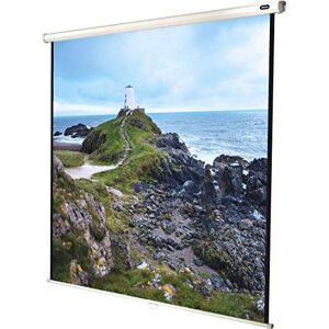 celexon manually extendable home cinema and business projector screen 4K and full HD manual screen economy - 160 x 160 cm – 90" inch - 1:1 - Gain 1.0
