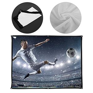 Annadue Projection Screen 4:3 Thickened 100% Polyester Portable Foldable Projector Curtain For Indoor Outdoor Camping,Open-air Movies (100inch)