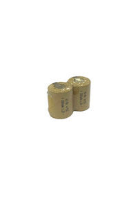 Cylinder Cell 2x 4/5 Sub-C paristo with solder tabs (1500 mAh, Uudelleenladattava)