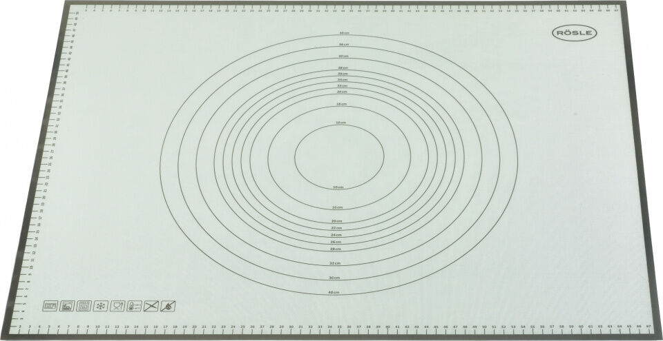 Rösle bakmat Keuken 68 x 53 cm siliconen grijs - Grijs