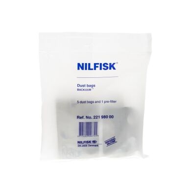 NILFISK Støvsugerposer, papir, 5st. 22198000