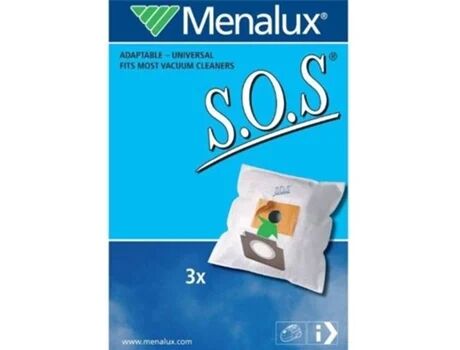 Menalux Saco de Aspirador SOS-ST (3 unidades)