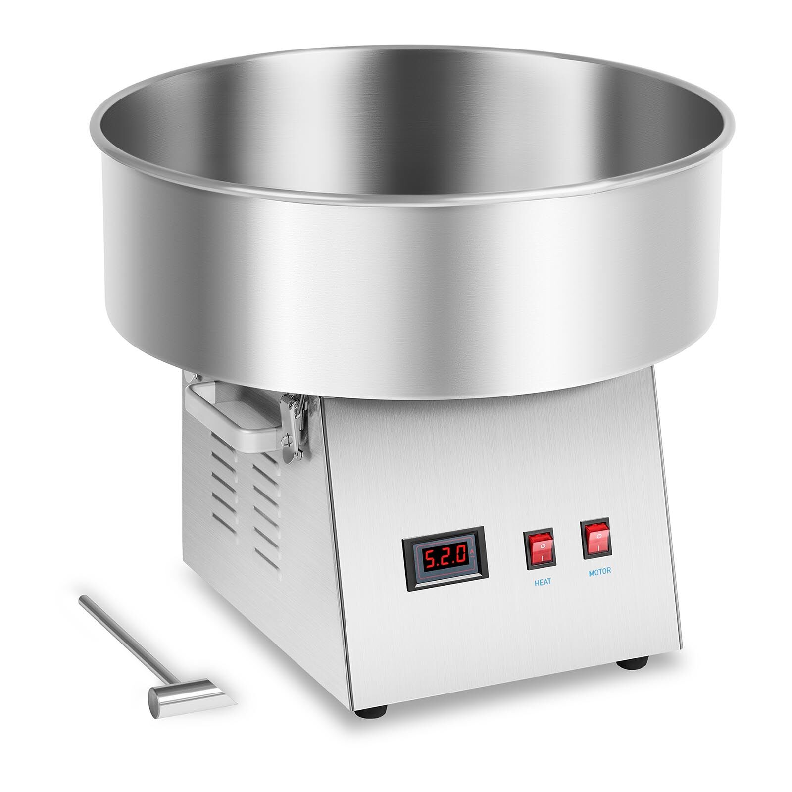 Royal Catering Candy Floss Machine - 52 cm - stainless steel - vibration absorption