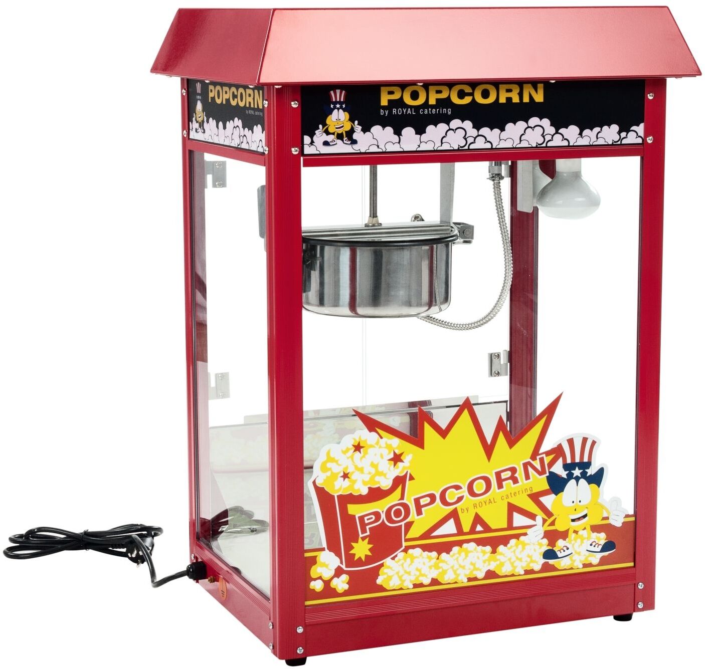 Royal Catering Popcorn machine - Red Roof RCPR-16E