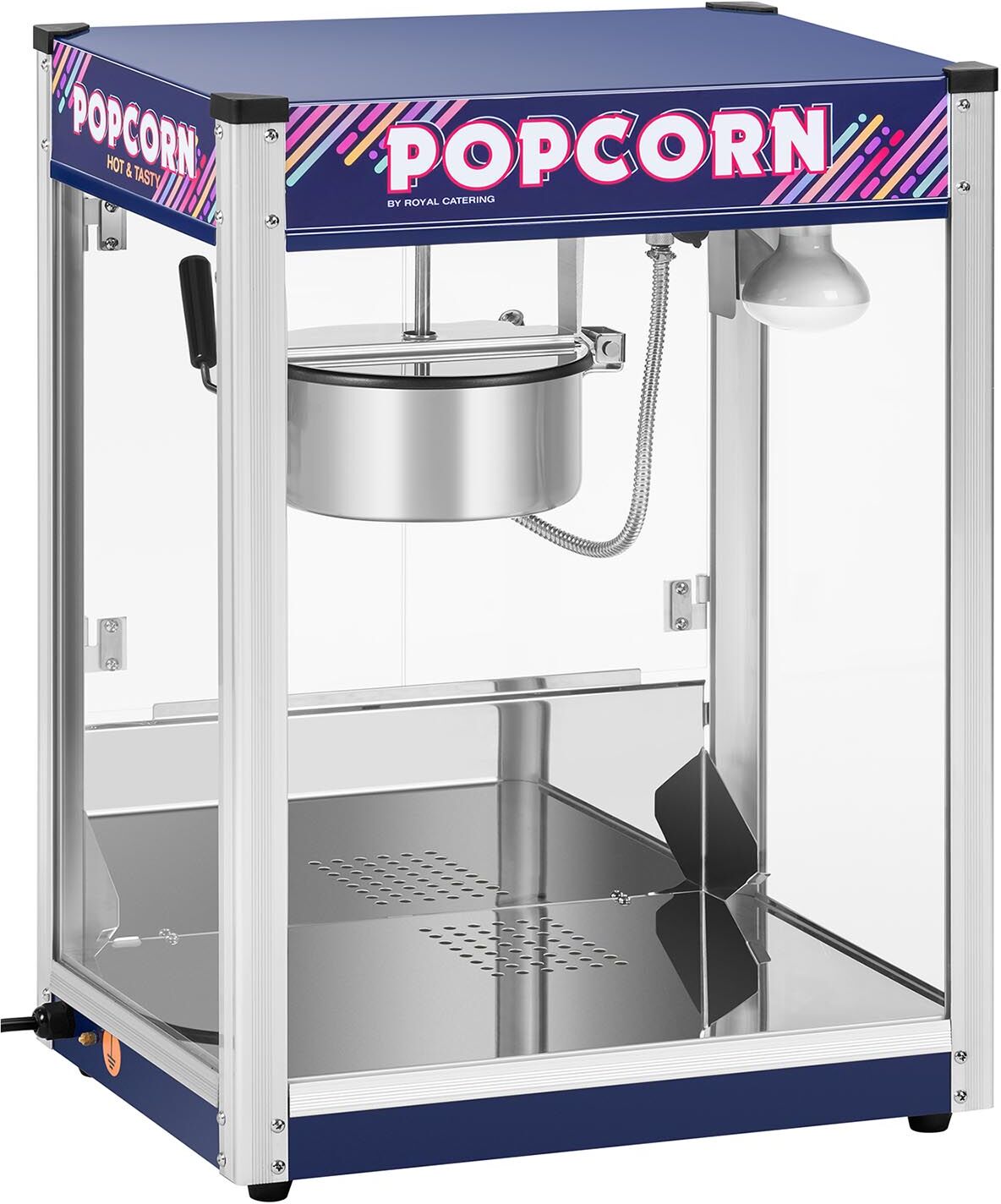 Royal Catering Popcorn Maker Blue - 8 oz RCPR-1350