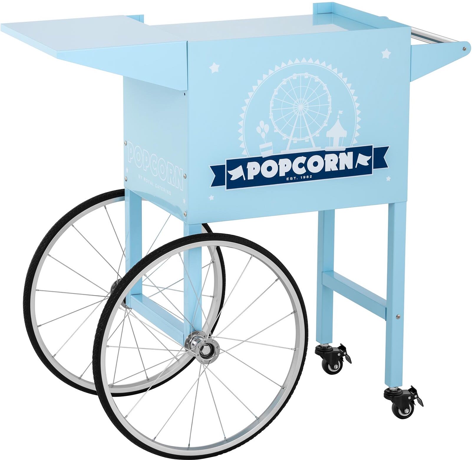 Royal Catering Popcorn Cart - blue RCPT-BBWS-1