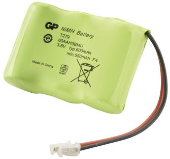 GE GP Batteri (600 mAh 3.6 V, Originalt) passende til Batteri til GE 52132