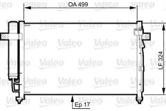 VALEO Kondensor, klimatanläggning  (814341)