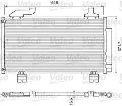 VALEO Kondensor, klimatanläggning  (814417)