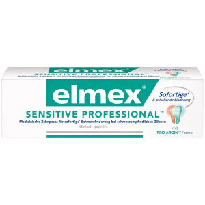 elmex Sensitive Professional Zahnpasta, Für sofortige Schmerzlinderung bei empfindlichen Zähnen, 75 ml - Tube